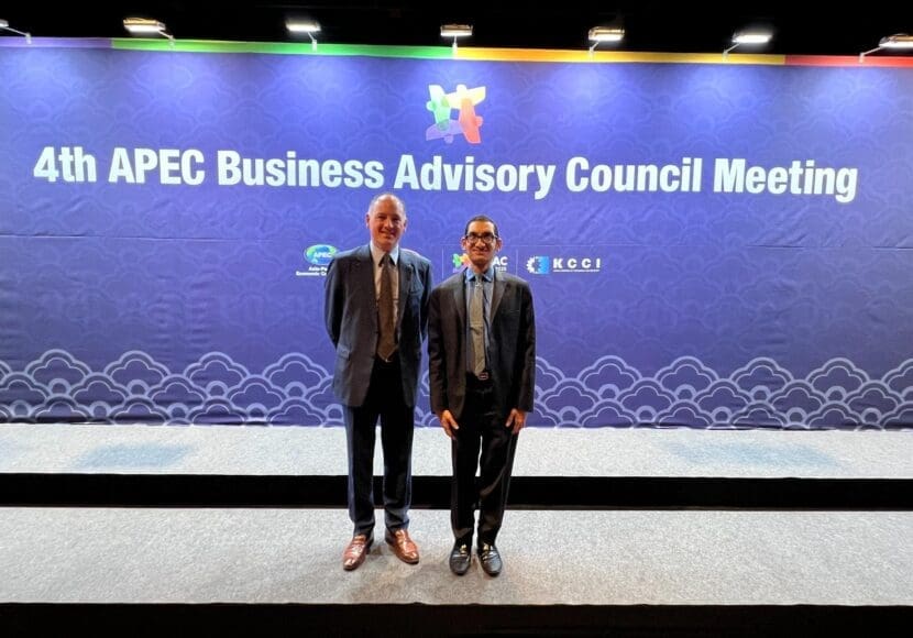ABAC USA Members Landon Loomis, President of Boeing China, and Bimal Patel, General Counsel of PayPal attend ABAC IV in Gyeongju, South Korea